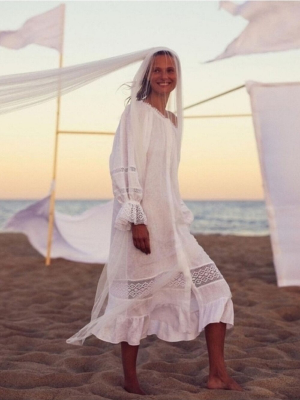 Sleeper 100% linen paloma dress